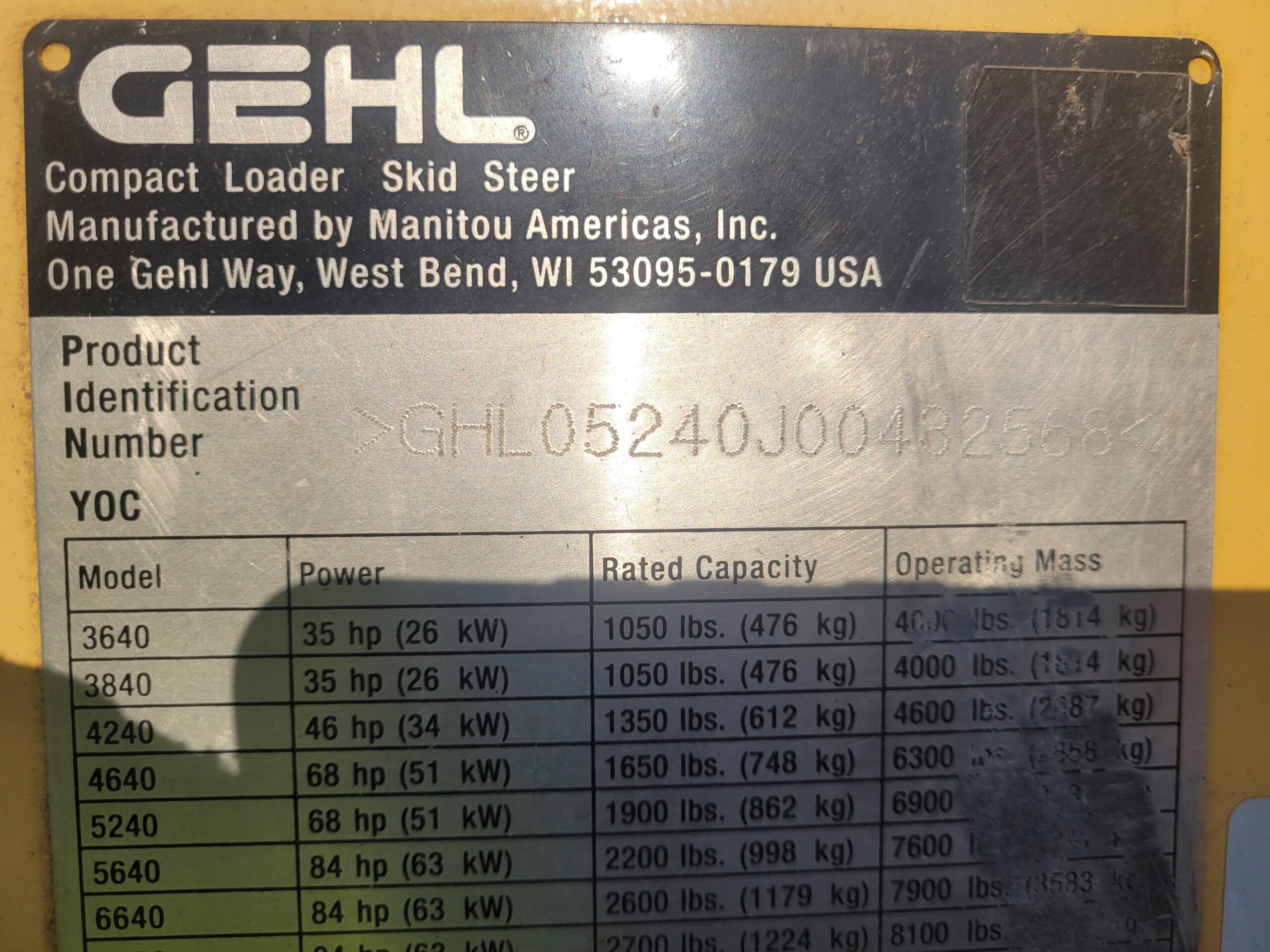 2013 Gehl 5240E P2