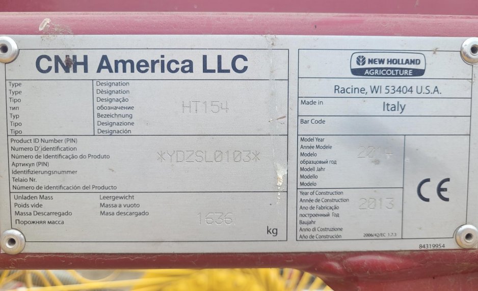2013 NEW HOLLAND HT154 1350