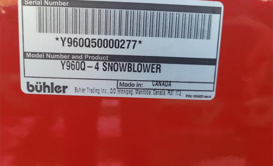2024 Snow Blower FARM KING Y960Q NF710Q