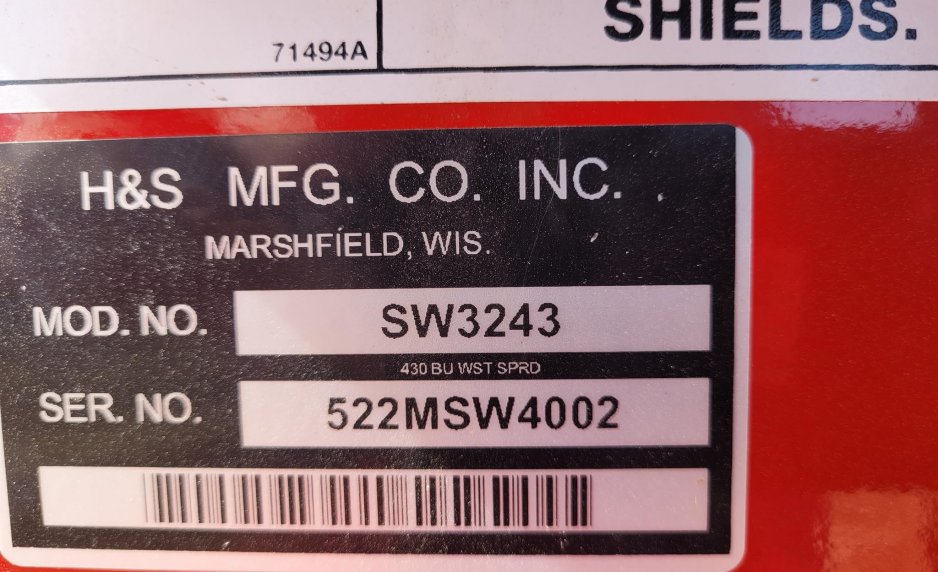2025 H & S SW3243 1054