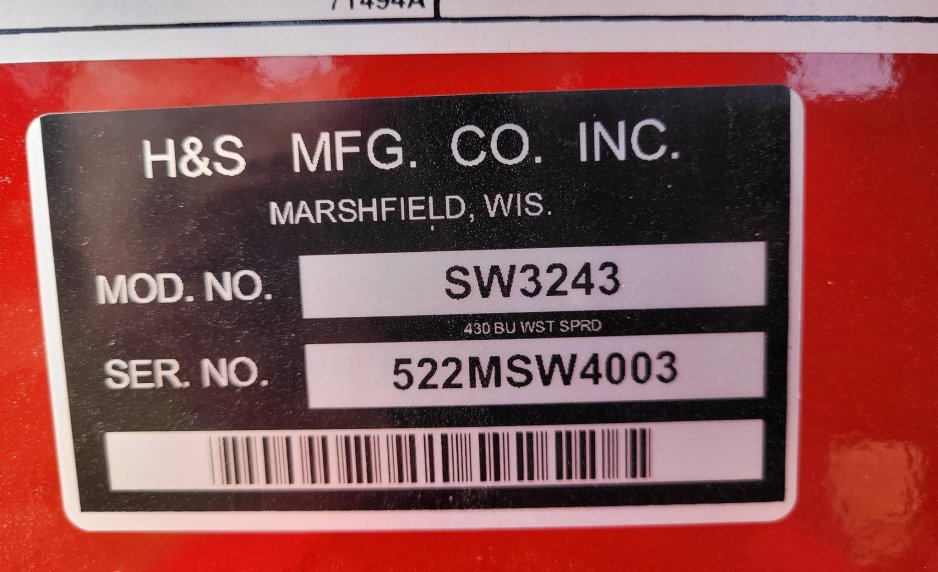 2025 H & S SW3243 1055