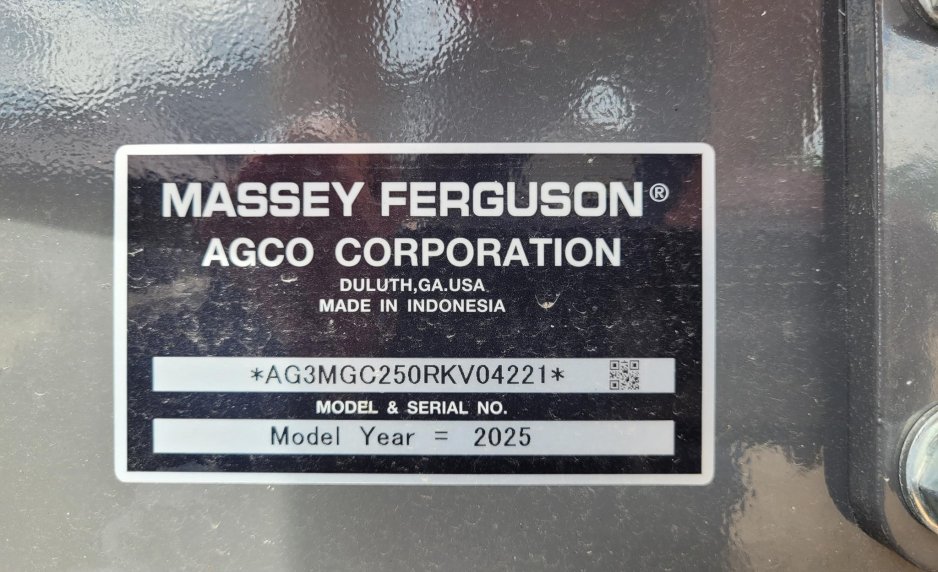 2025 MASSEY FERGUSON 1GC.25 1372