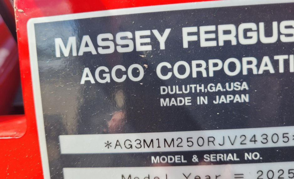 2025 MASSEY FERGUSON 1M.25 1371